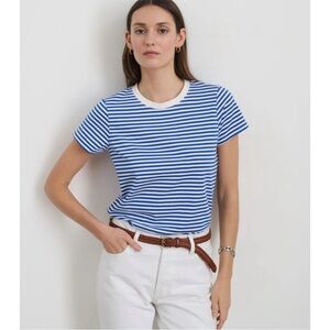 Alex Mill NWT Prospect Linen-Blend T-Shirt Striped XL/fits like M